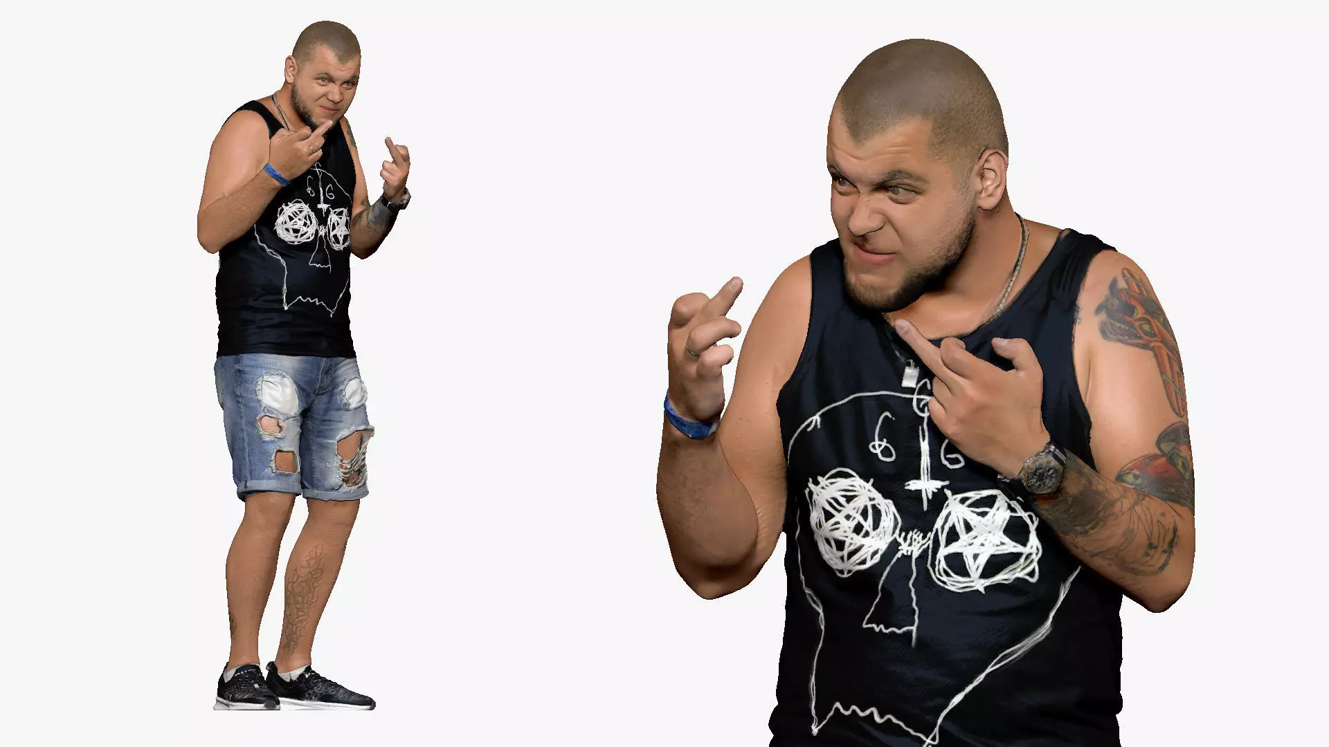 001501 tattoo man 3D model_0