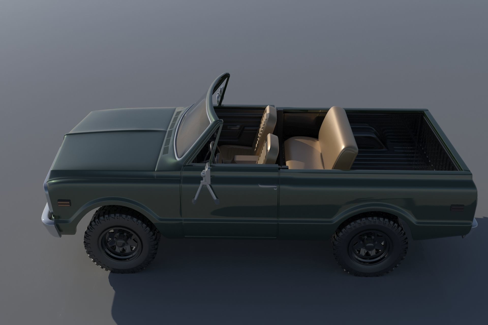 Chevrolet BLazer 1970 3D print model_8