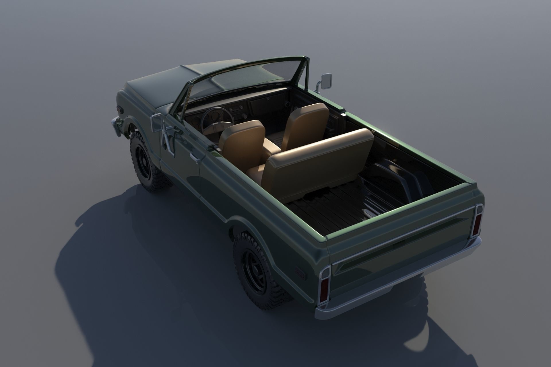 Chevrolet BLazer 1970 3D print model_9