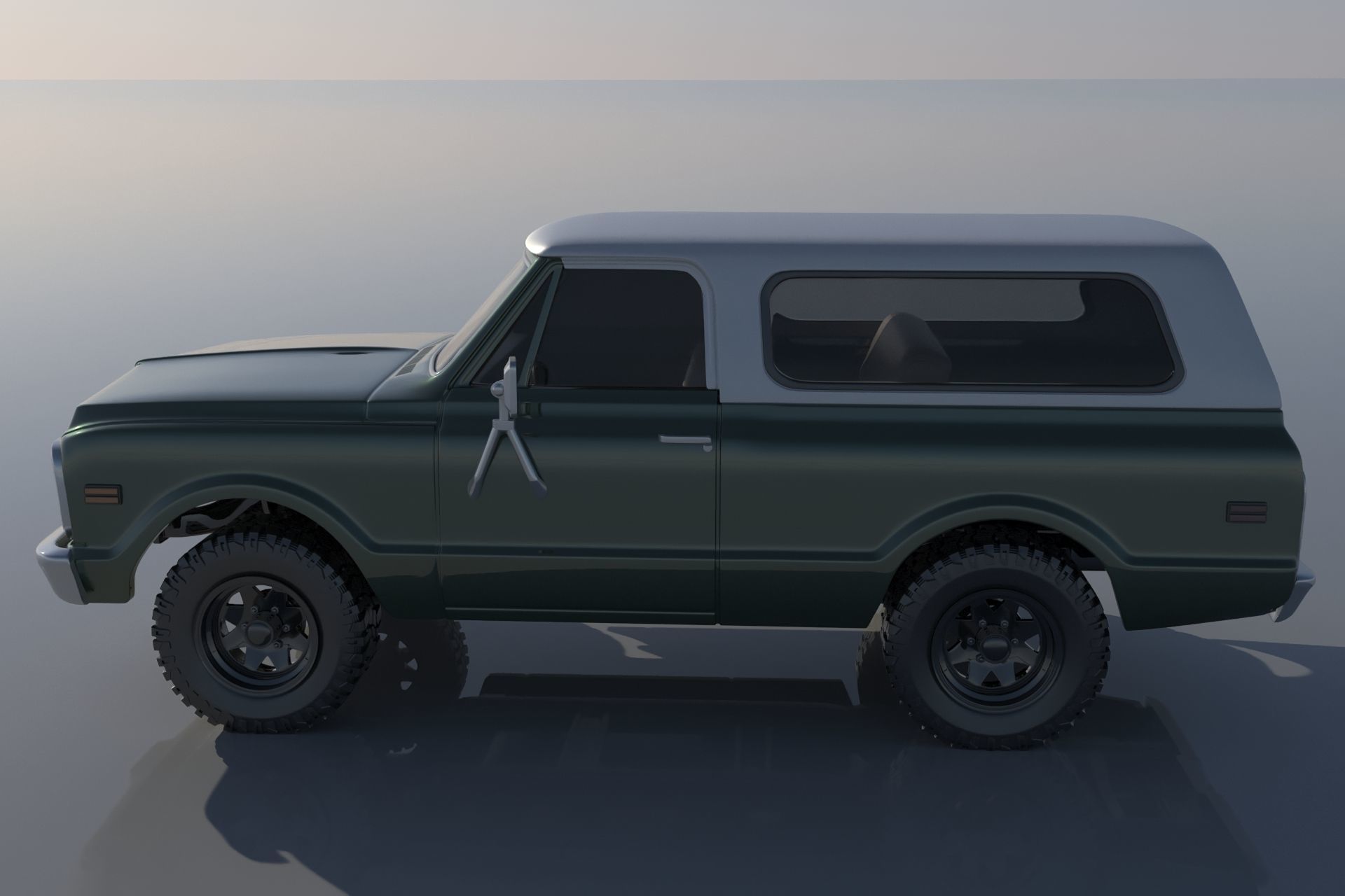 Chevrolet BLazer 1970 3D print model_2
