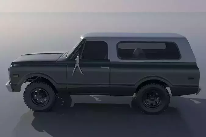 Chevrolet BLazer 1970 3D print model 3