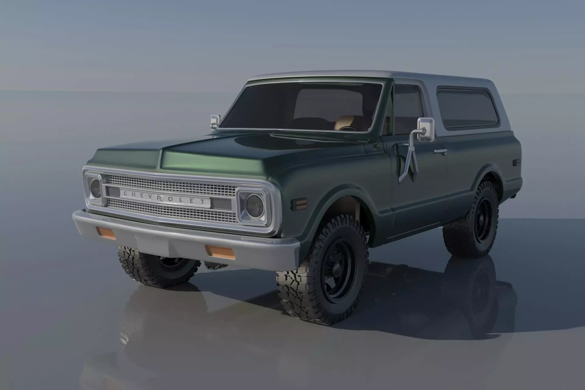 Chevrolet BLazer 1970 3D print model_0
