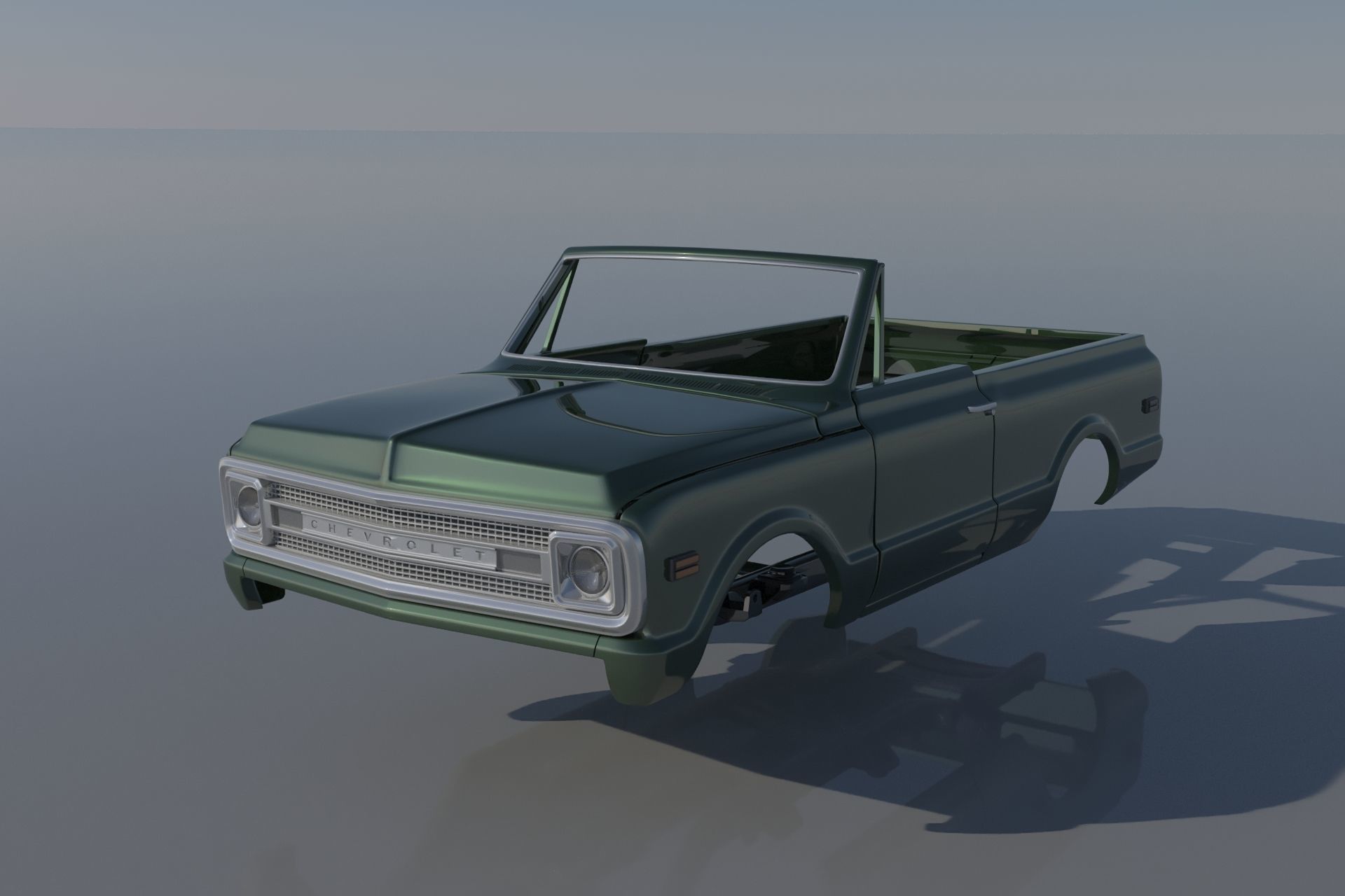 Chevrolet BLazer 1970 3D print model_12