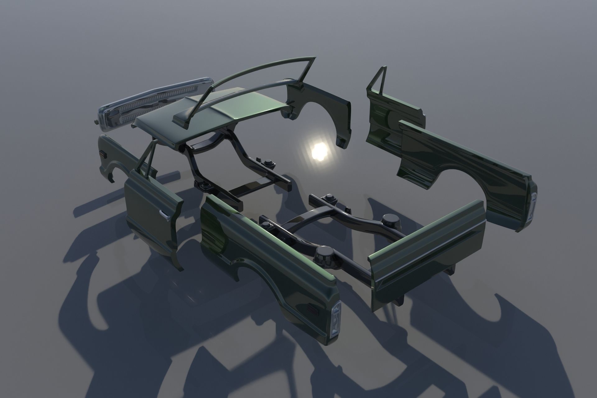 Chevrolet BLazer 1970 3D print model_15