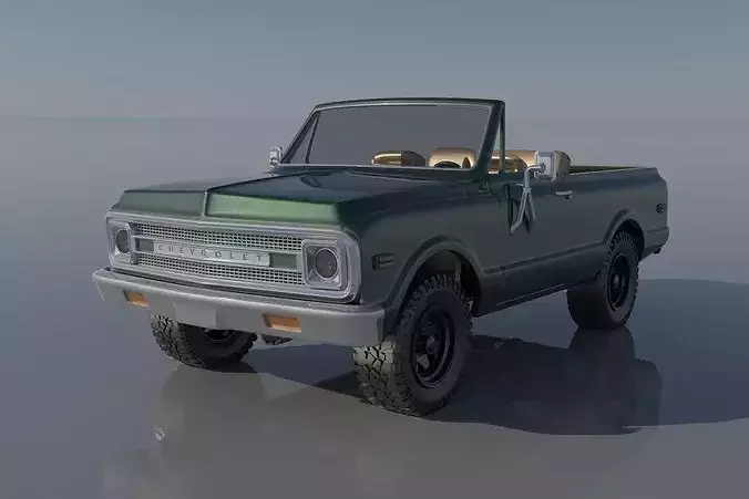 Chevrolet BLazer 1970 3D print model 2