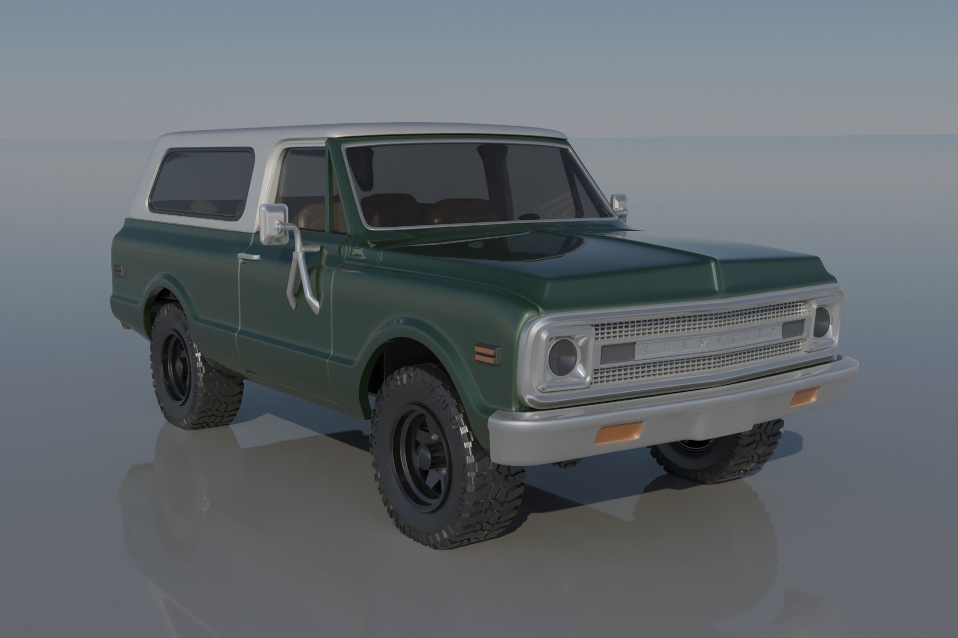 Chevrolet BLazer 1970 3D print model_6