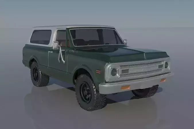 Chevrolet BLazer 1970 3D print model 7