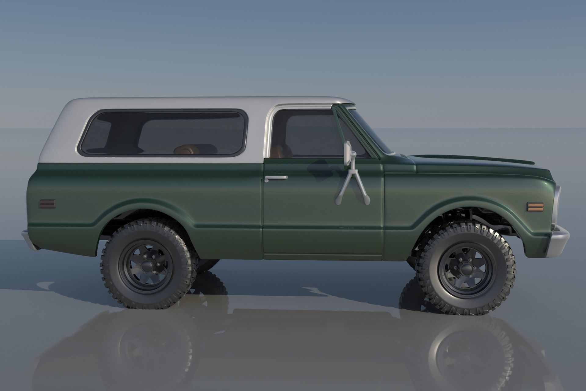 Chevrolet BLazer 1970 3D print model_5