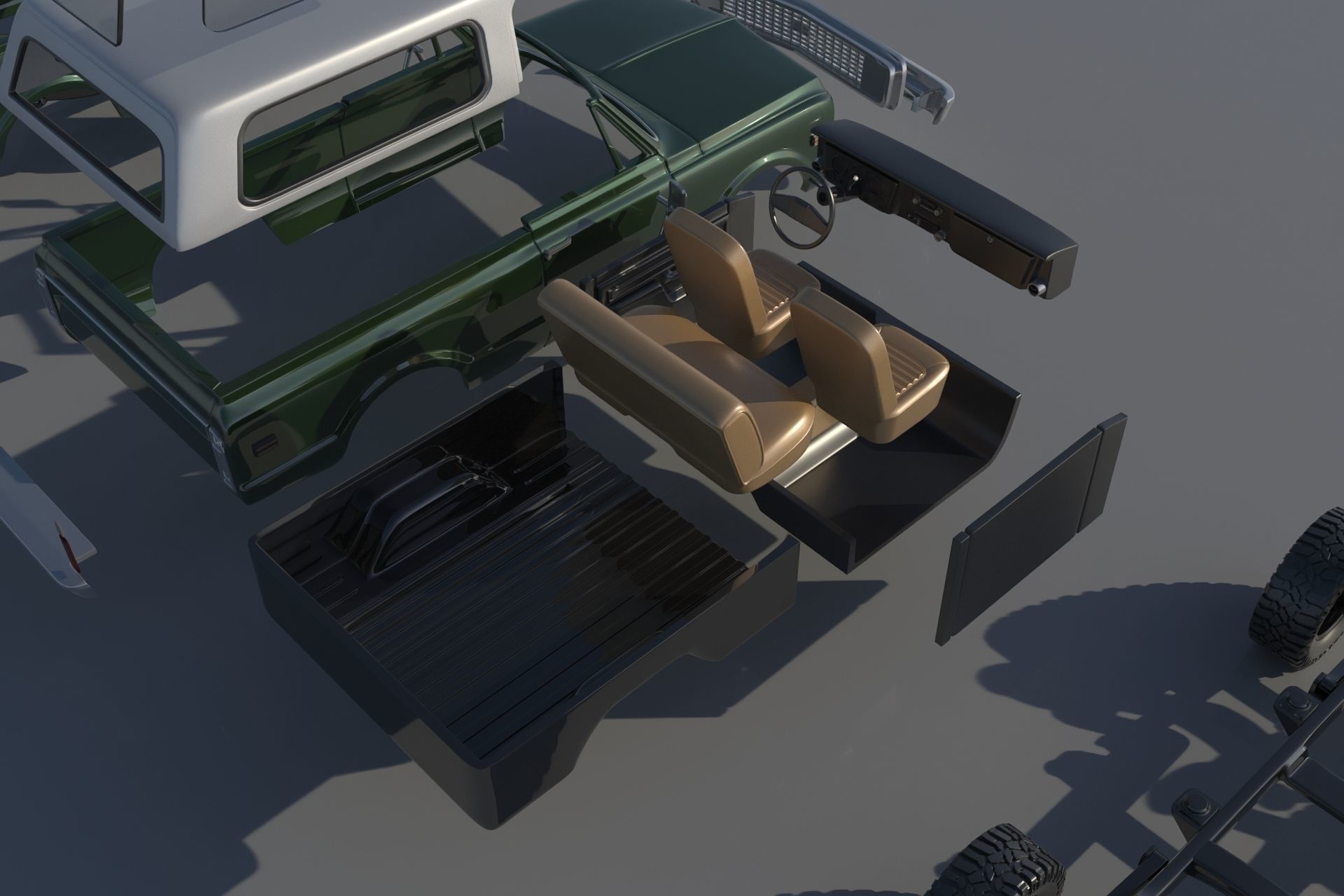 Chevrolet BLazer 1970 3D print model_20