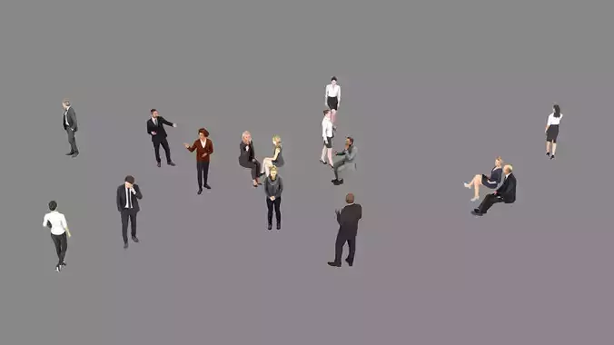 Business man 3D model