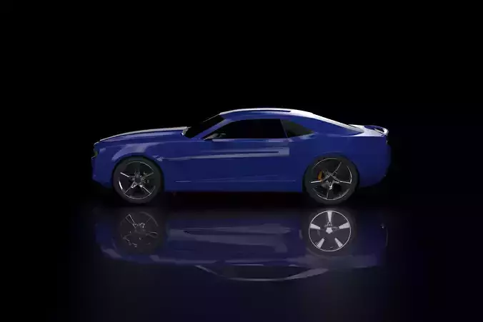 Fantasy car based on Camaro 2008 3D model