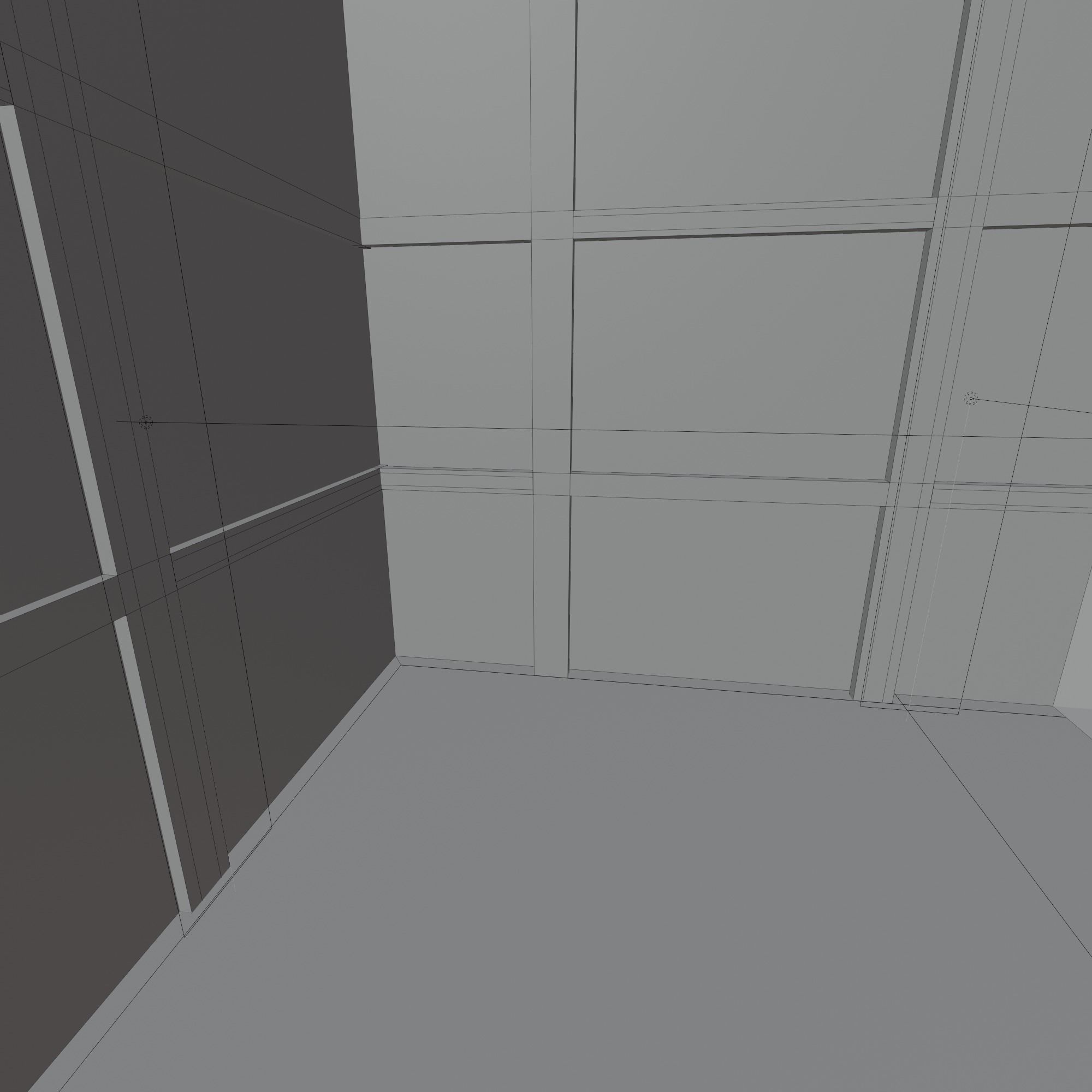 Car studio interior Low-poly 3D model_6