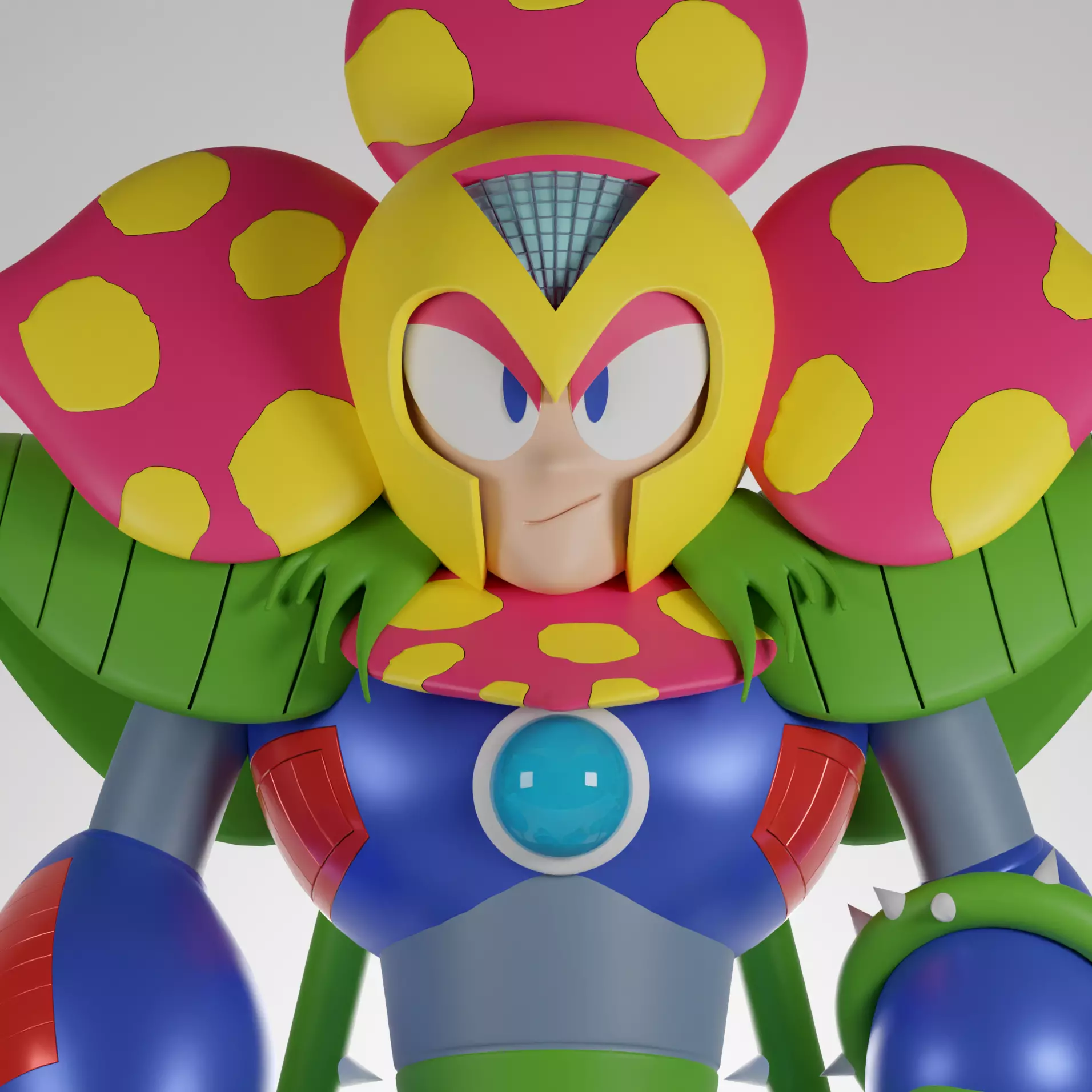 PlantMan Rockman MegaMan 3D model 3D model