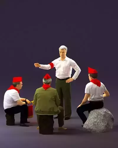 0955 old people shook ussr pioneer youth