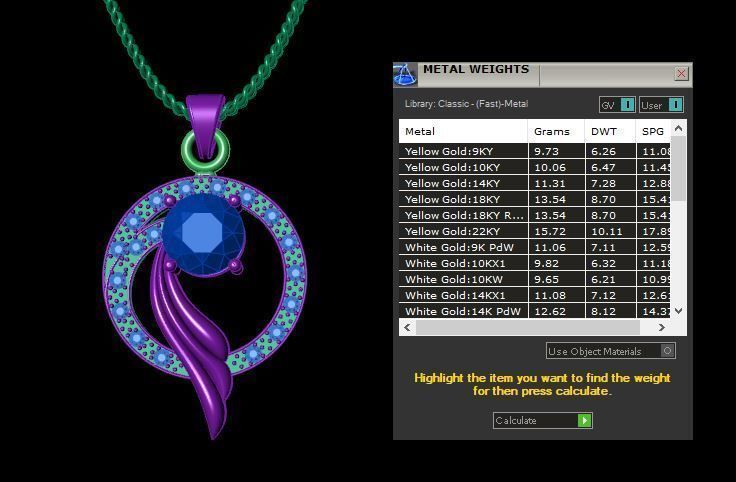 Pendent 3D print model_4