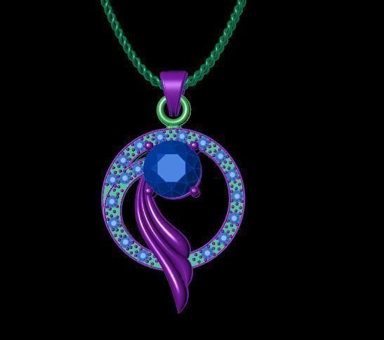 Pendent 3D print model_2