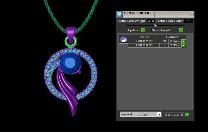 Pendent 3D print model_3