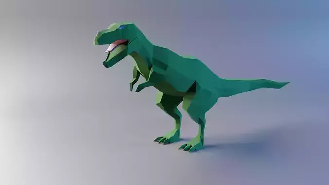 Low Poly Dinosaur t - rex
