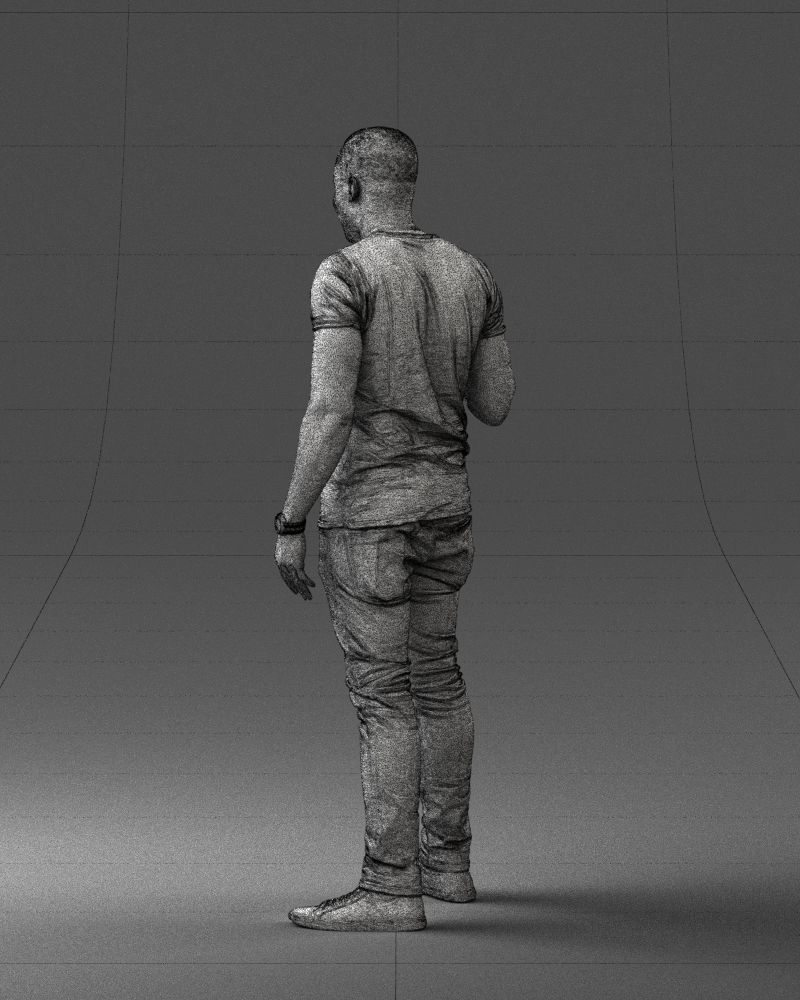 000177 Man Making Peace Sign 0902 3dp 3D print model_23