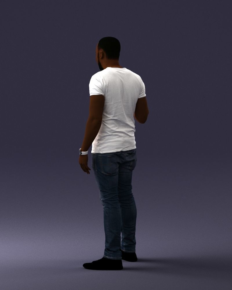 000177 Man Making Peace Sign 0902 3dp 3D print model_21