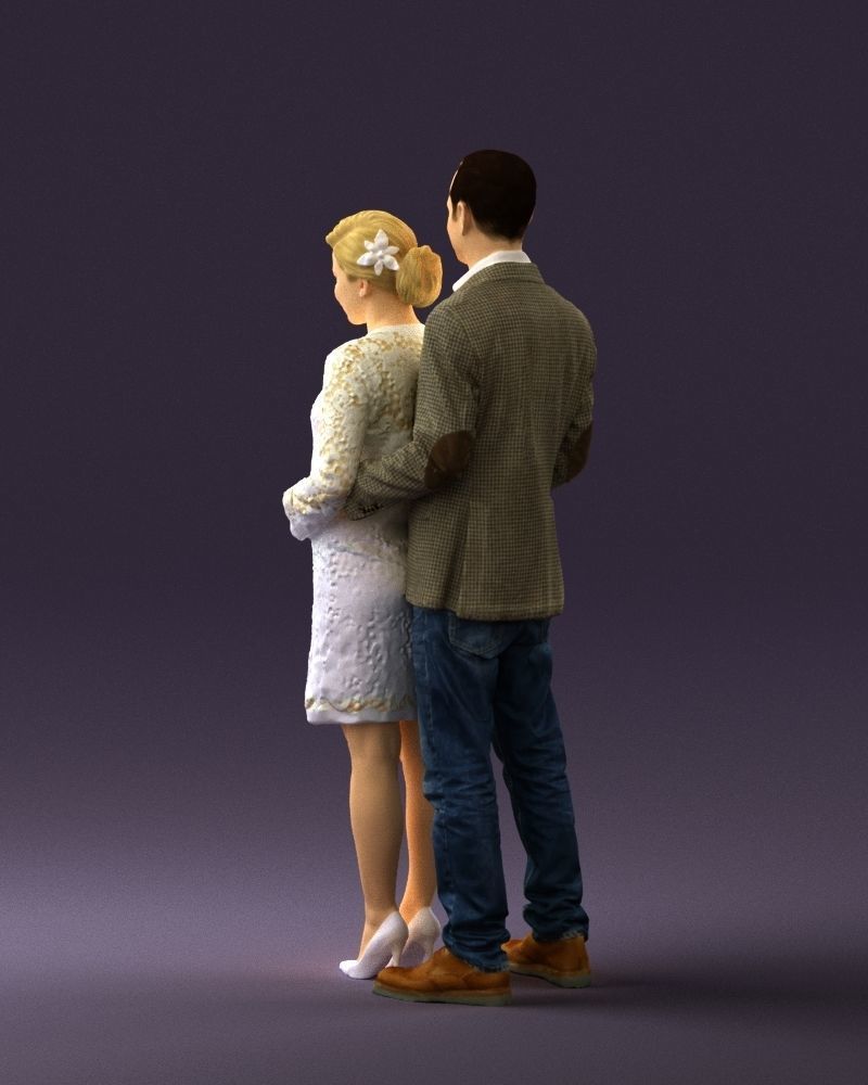 A man and a pregnant woman 0448 3D model_21