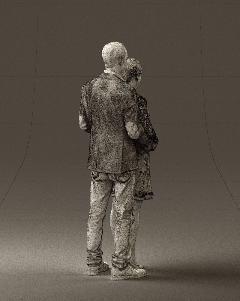 A man and a pregnant woman 0448 3D model_17