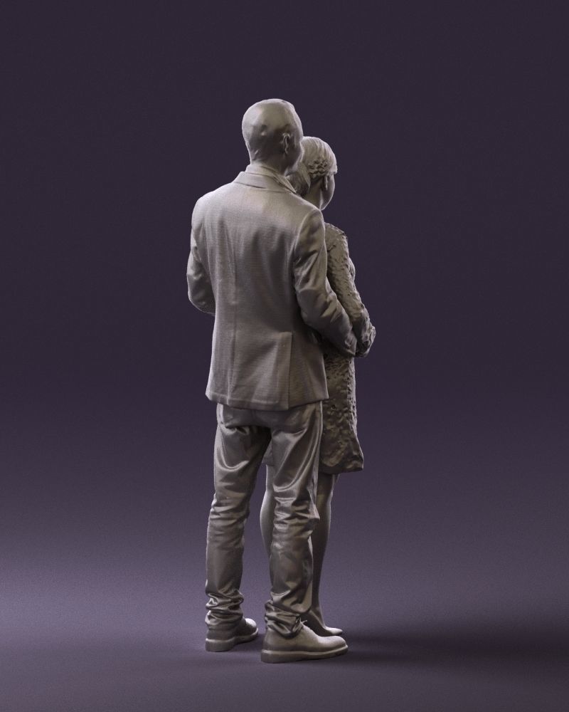 A man and a pregnant woman 0448 3D model_16