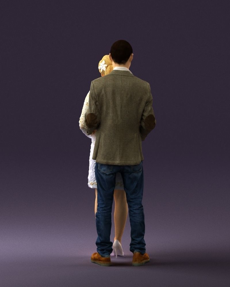 A man and a pregnant woman 0448 3D model_18