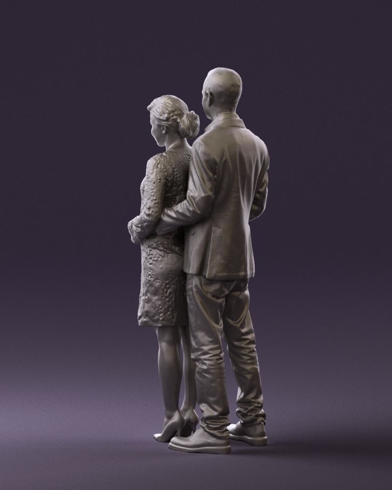 A man and a pregnant woman 0448 3D model_22