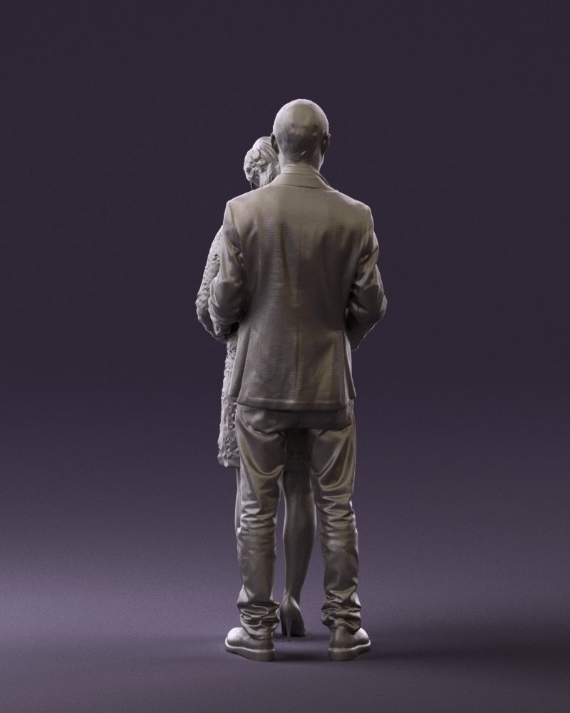 A man and a pregnant woman 0448 3D model_19