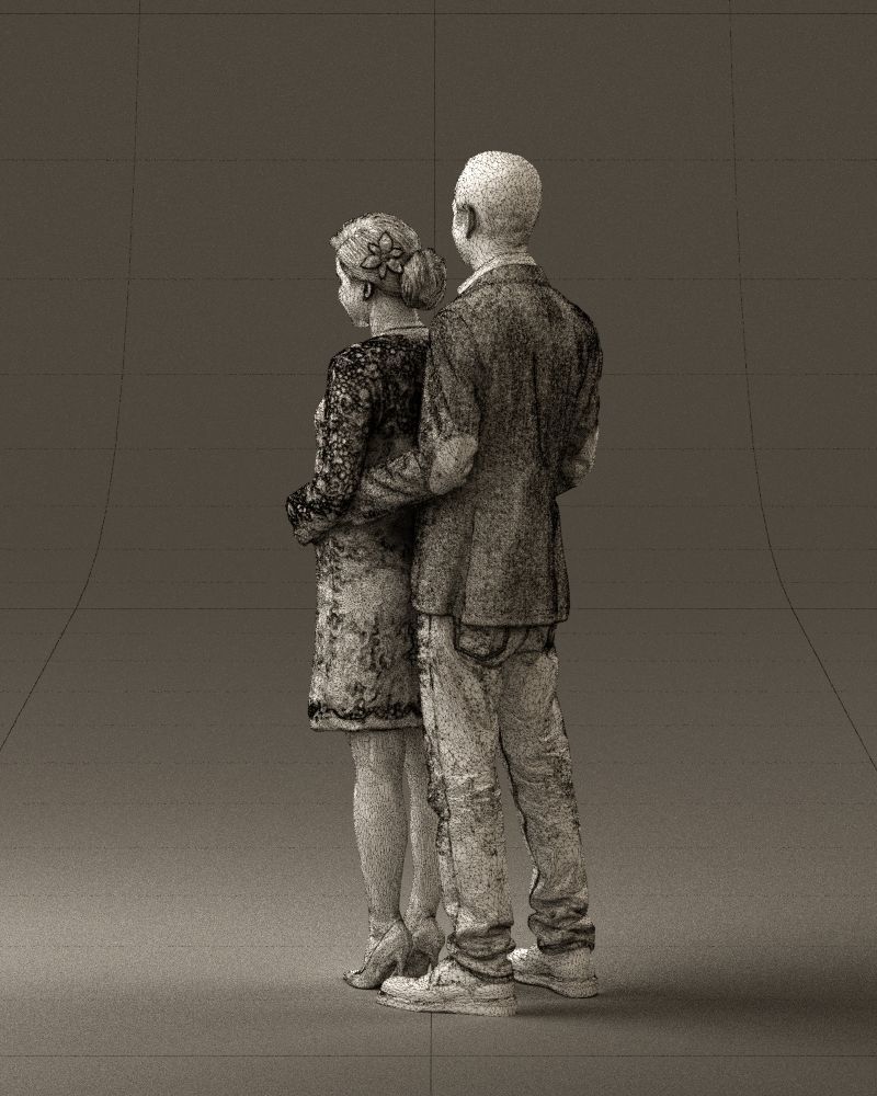 A man and a pregnant woman 0448 3D model_23