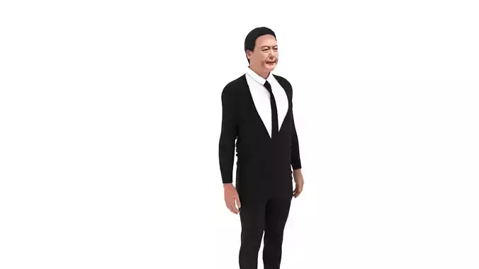Yoon Suk-yeol - President of South Korea Low-poly 3D model