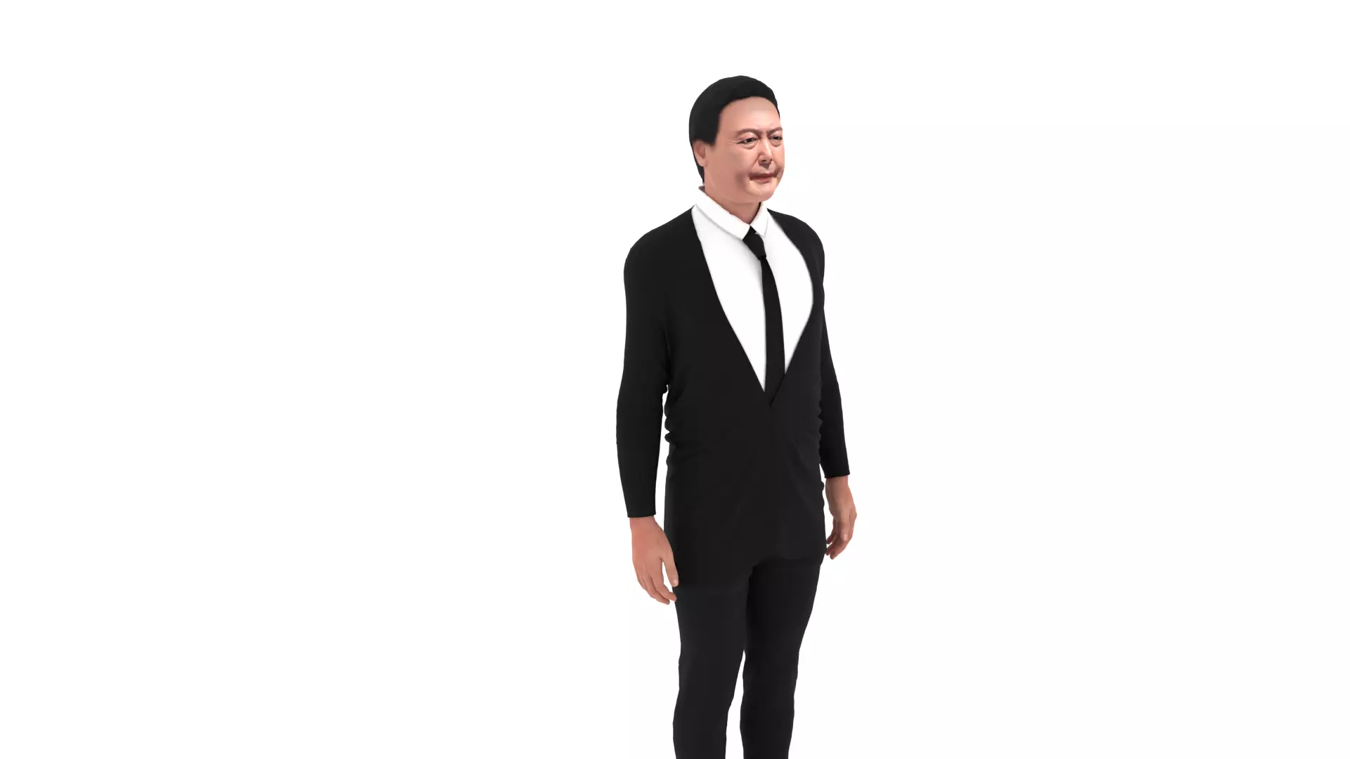 Yoon Suk-yeol - President of South Korea Low-poly 3D model