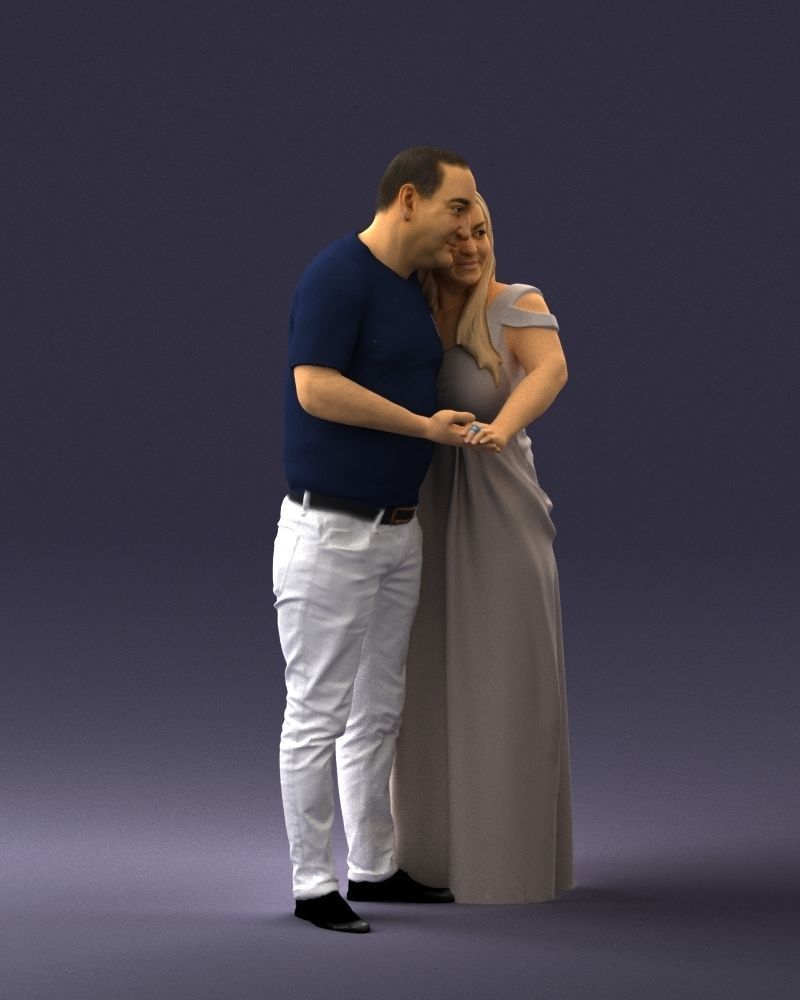 Armenian bride and groom 0485 3D model_30