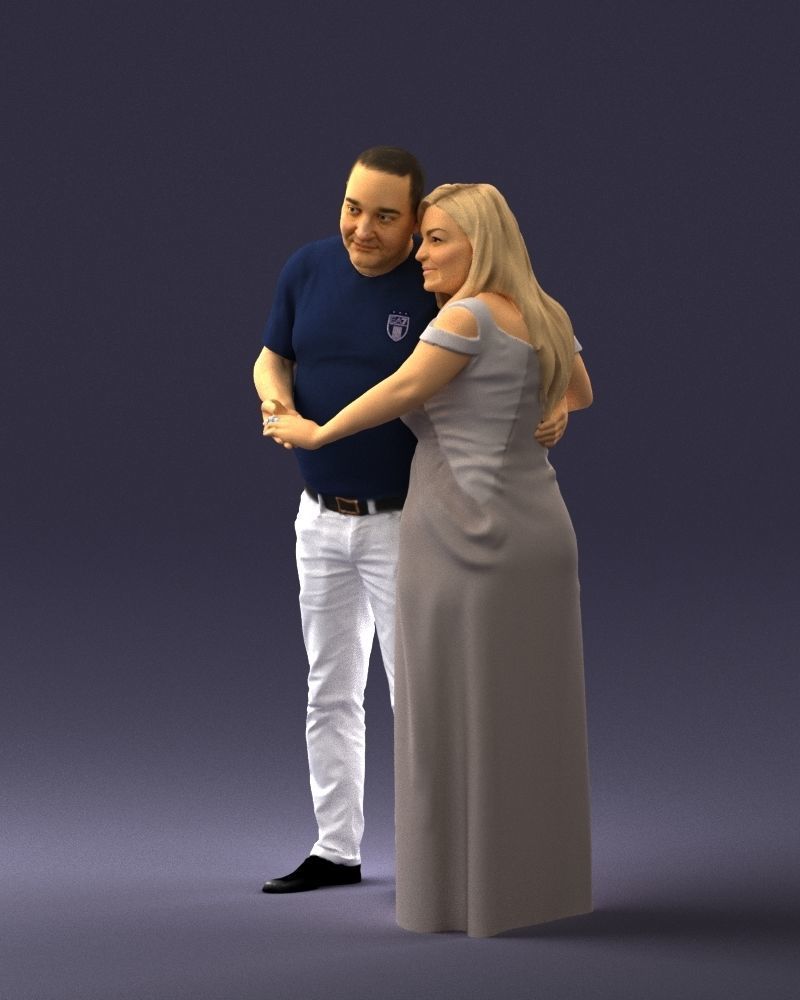 Armenian bride and groom 0485 3D model_3