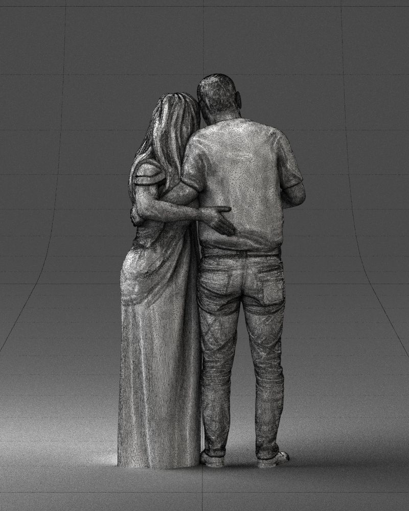 Armenian bride and groom 0485 3D model_20