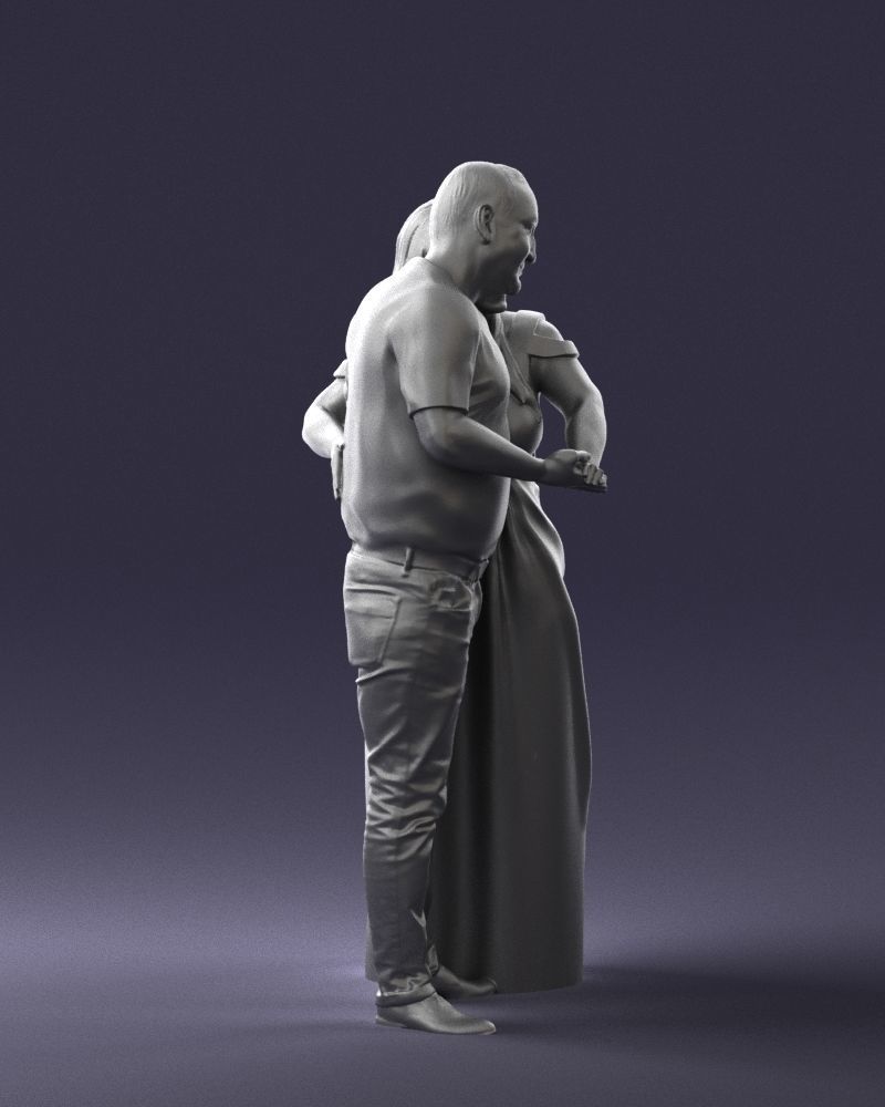 Armenian bride and groom 0485 3D model_28