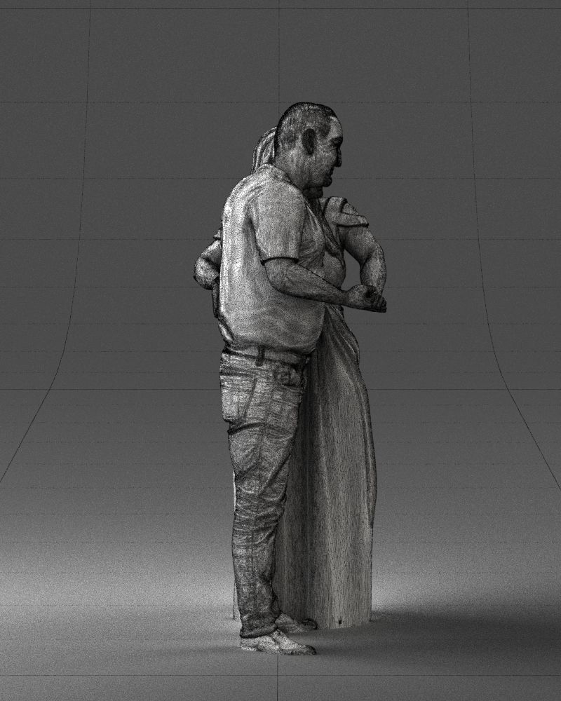 Armenian bride and groom 0485 3D model_29