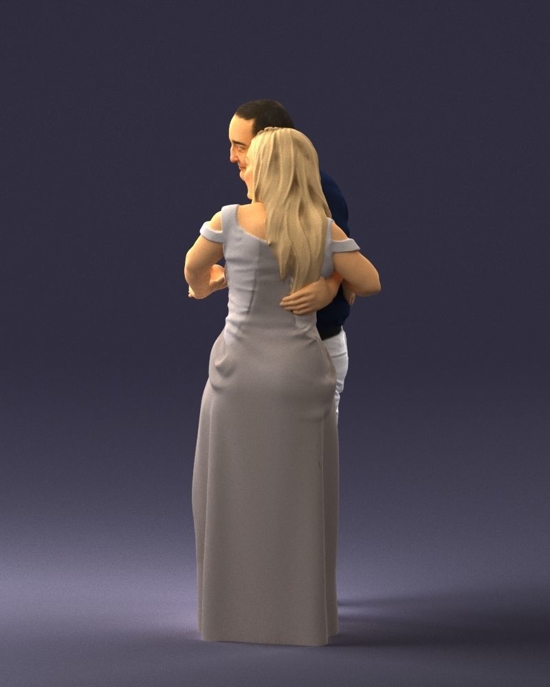 Armenian bride and groom 0485 3D model_9