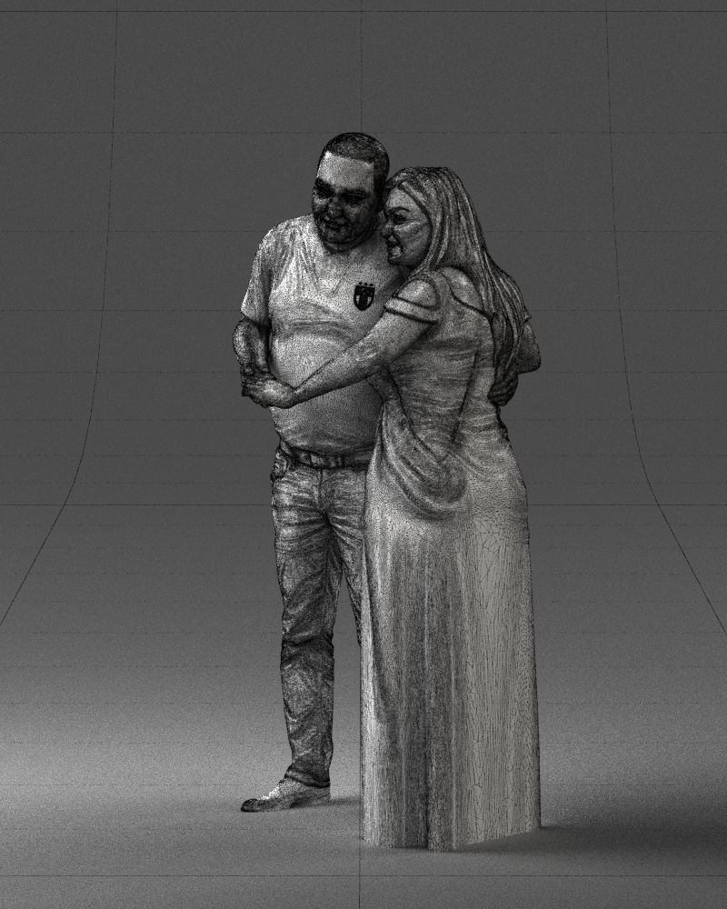 Armenian bride and groom 0485 3D model_5