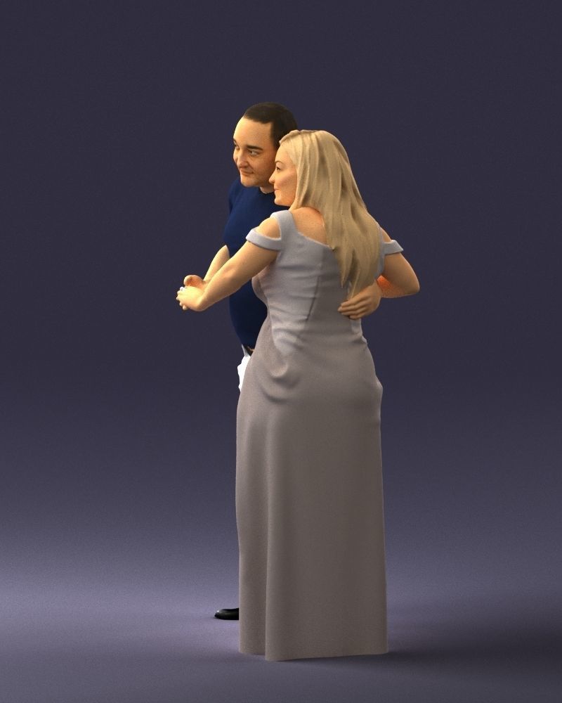 Armenian bride and groom 0485 3D model_6