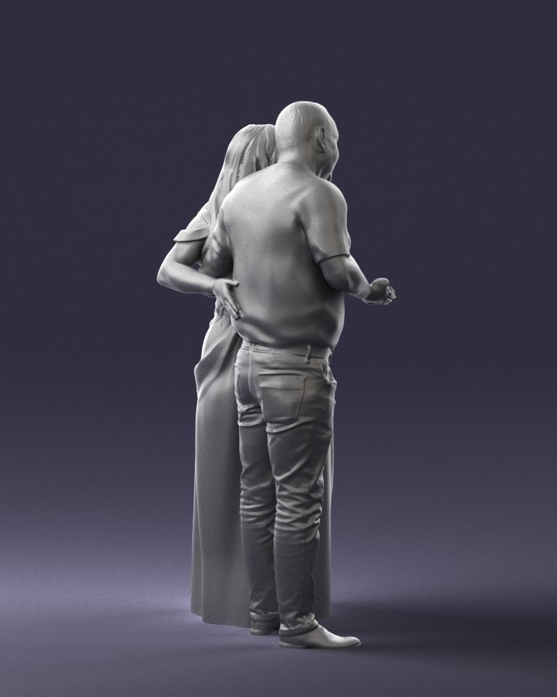 Armenian bride and groom 0485 3D model_25
