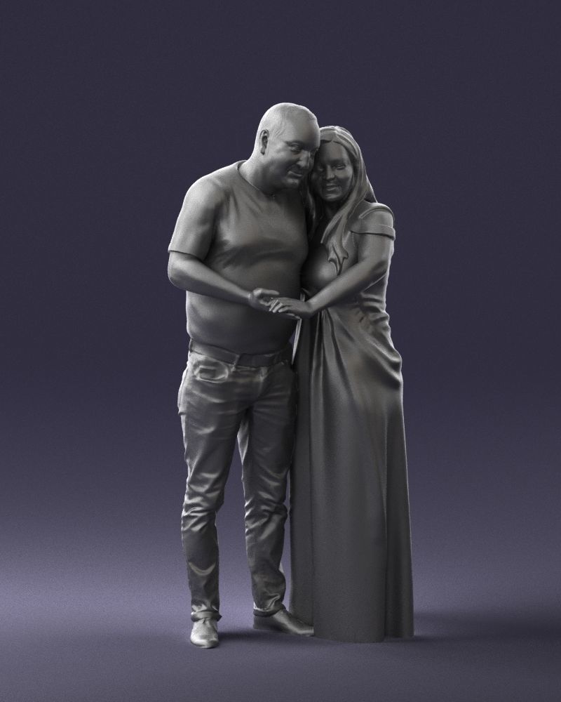 Armenian bride and groom 0485 3D model_34