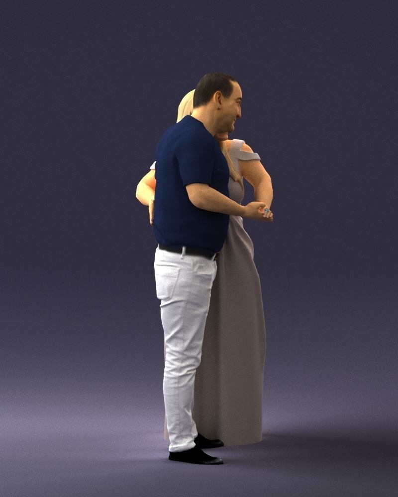 Armenian bride and groom 0485 3D model_27