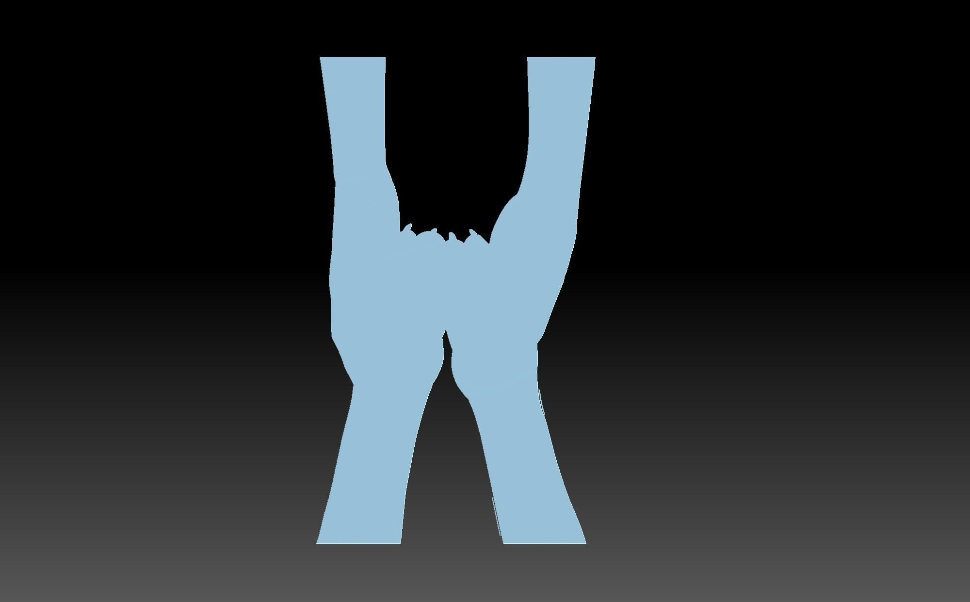 Human hands and dog paws 3D model 3D printable | CGTrader