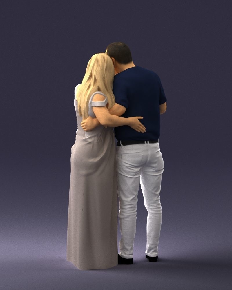 Armenian bride and groom 0485 3D Print Ready 3D print model_15