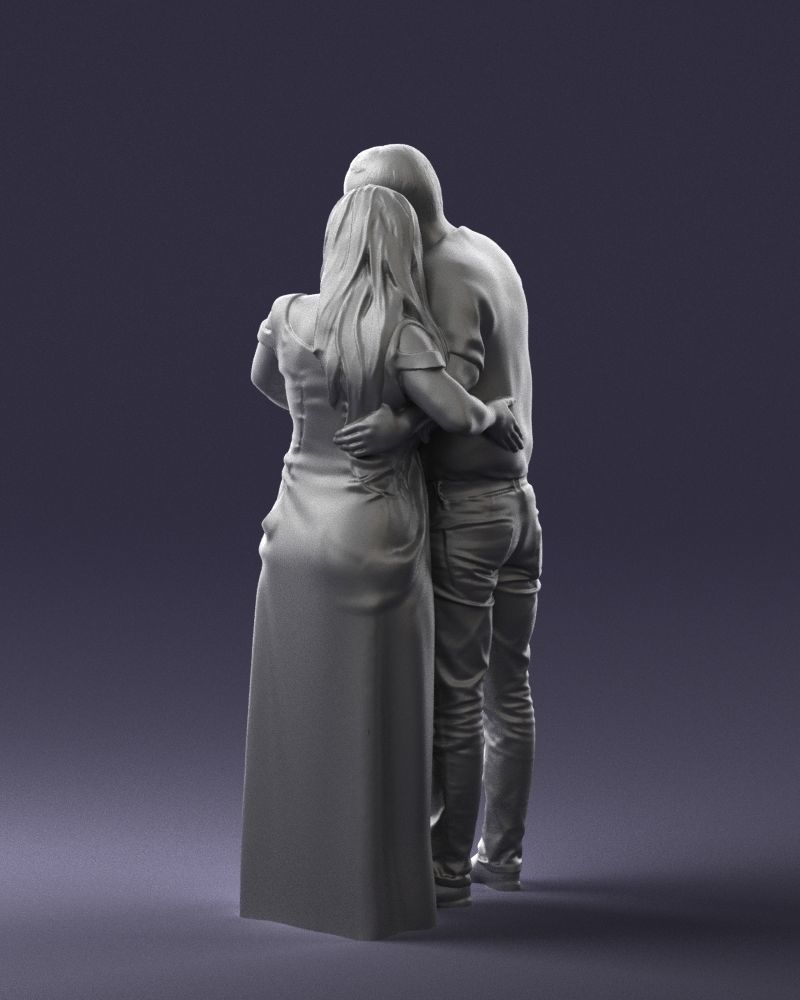Armenian bride and groom 0485 3D Print Ready 3D print model_13