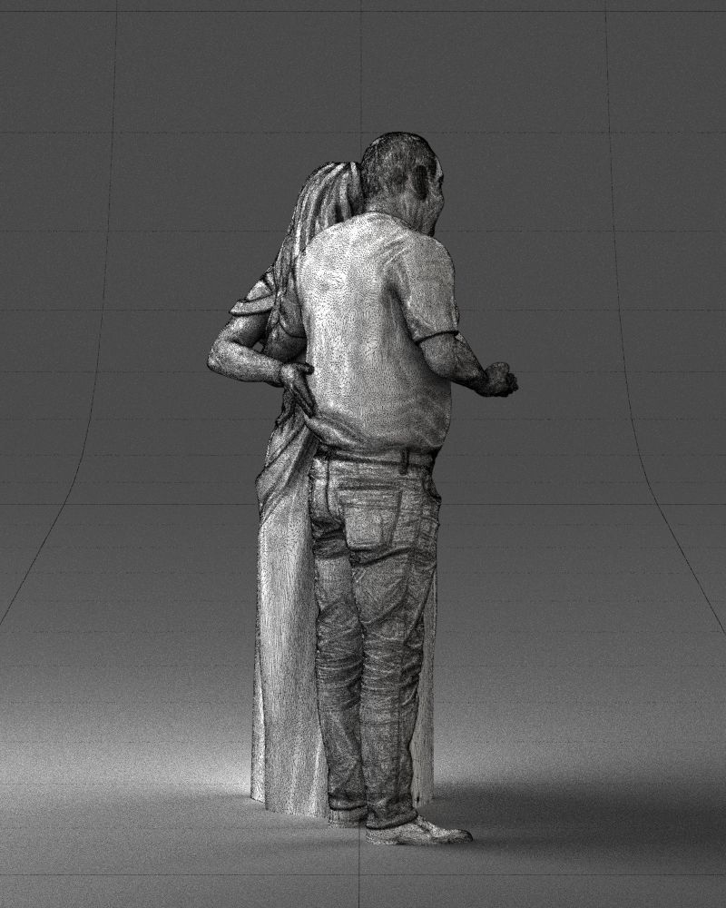 Armenian bride and groom 0485 3D Print Ready 3D print model_26