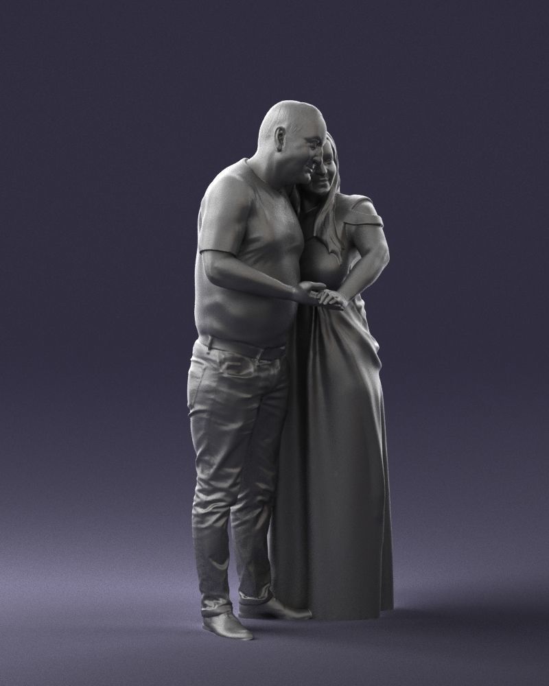 Armenian bride and groom 0485 3D Print Ready 3D print model_31