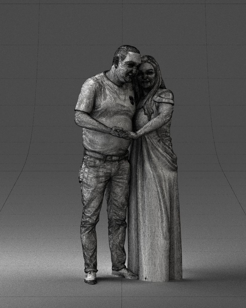 Armenian bride and groom 0485 3D Print Ready 3D print model_35